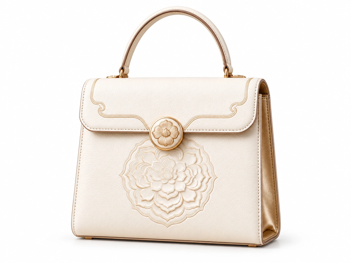 TANG ivory lotus handbag design