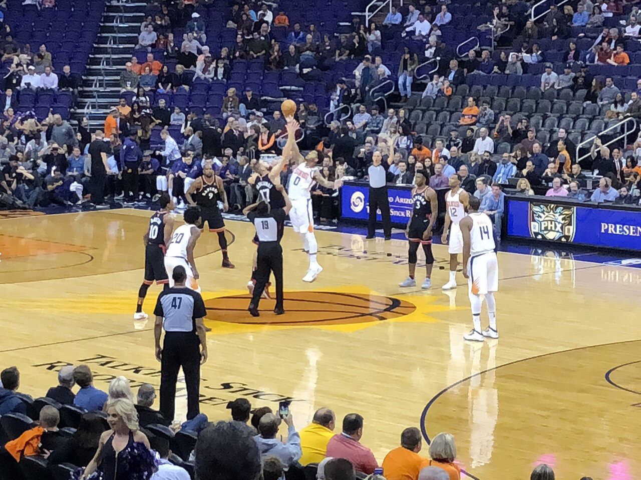 NBA basketball, Raptors in Phoenix